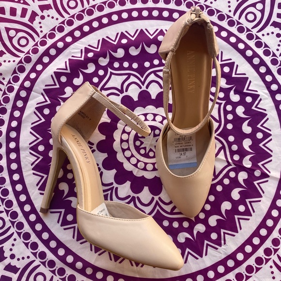 Annie Pinky Shoes Nwt Annie Pinky Beige Heels Poshmark